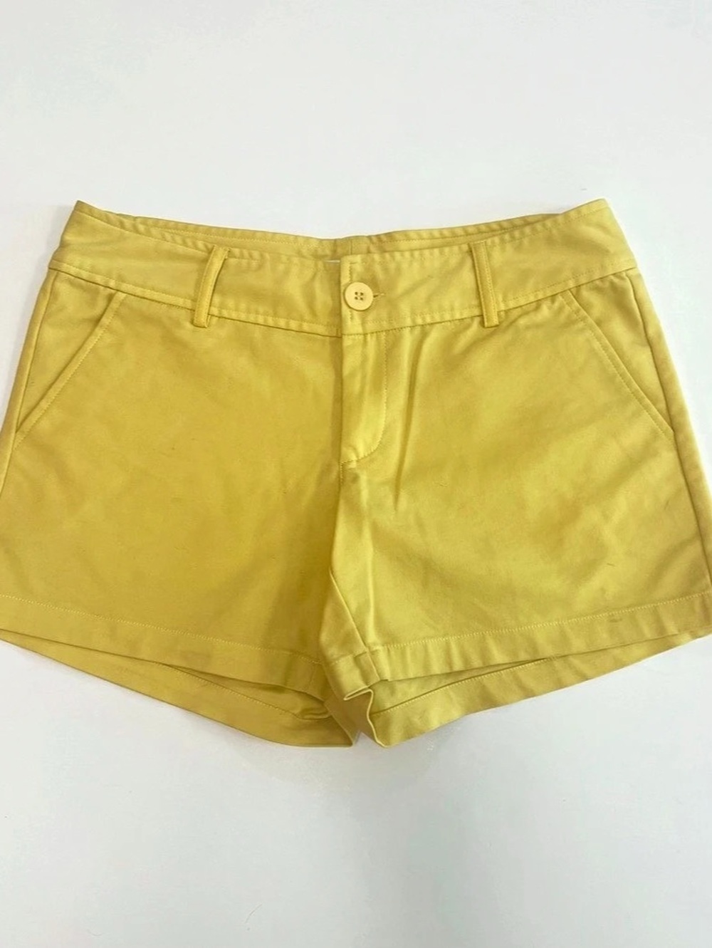 Jade High Waist Shorts in Yellow
